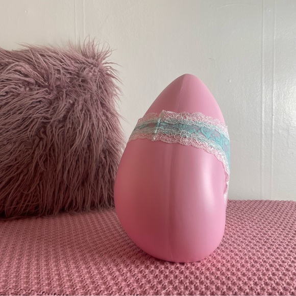 🐠 NWT - LARGE  - comfy panties lingerie underwear thong  - blue WHITE DENTELLE - Picture 3 of 4